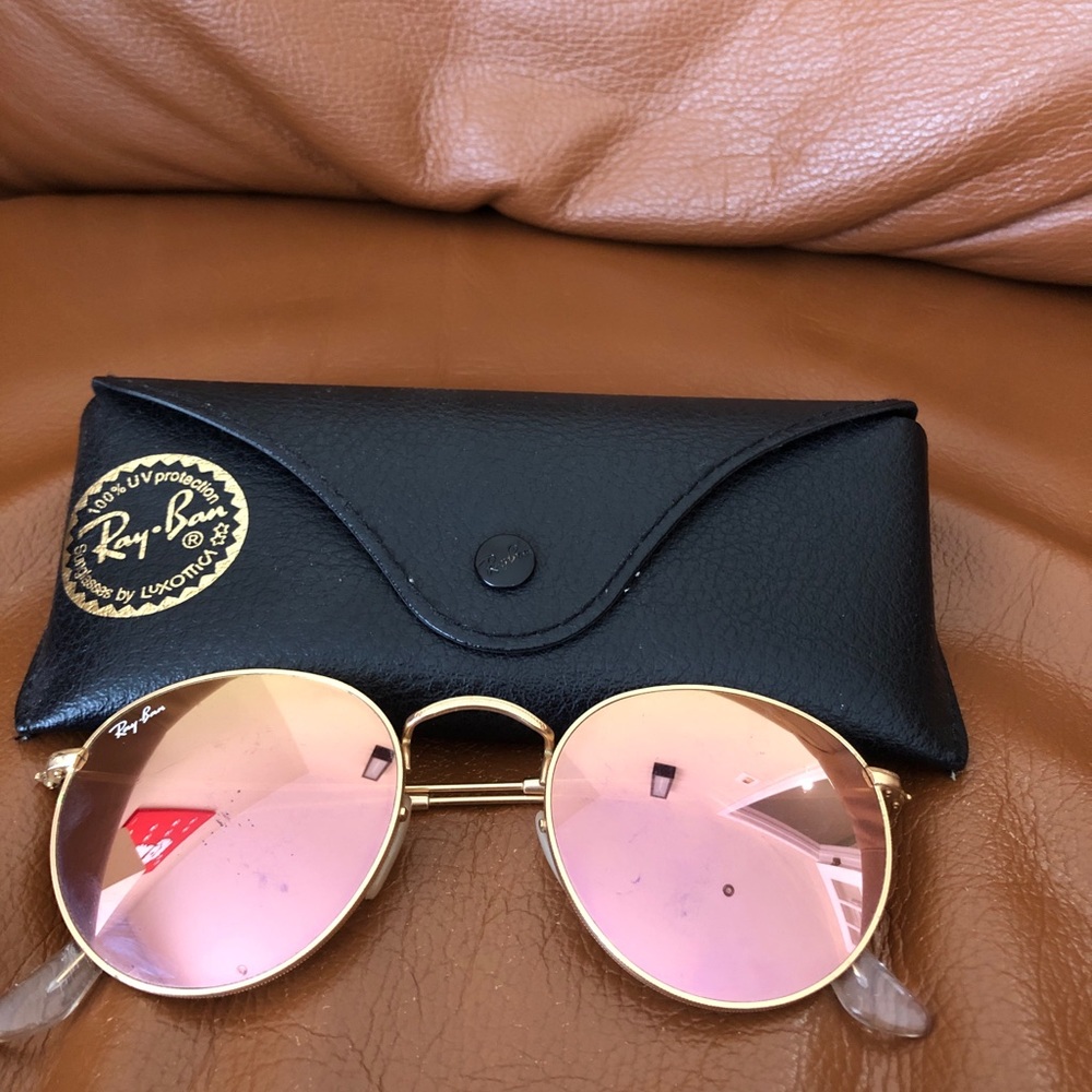 Rayban Round Flash Lenses Sunglasses